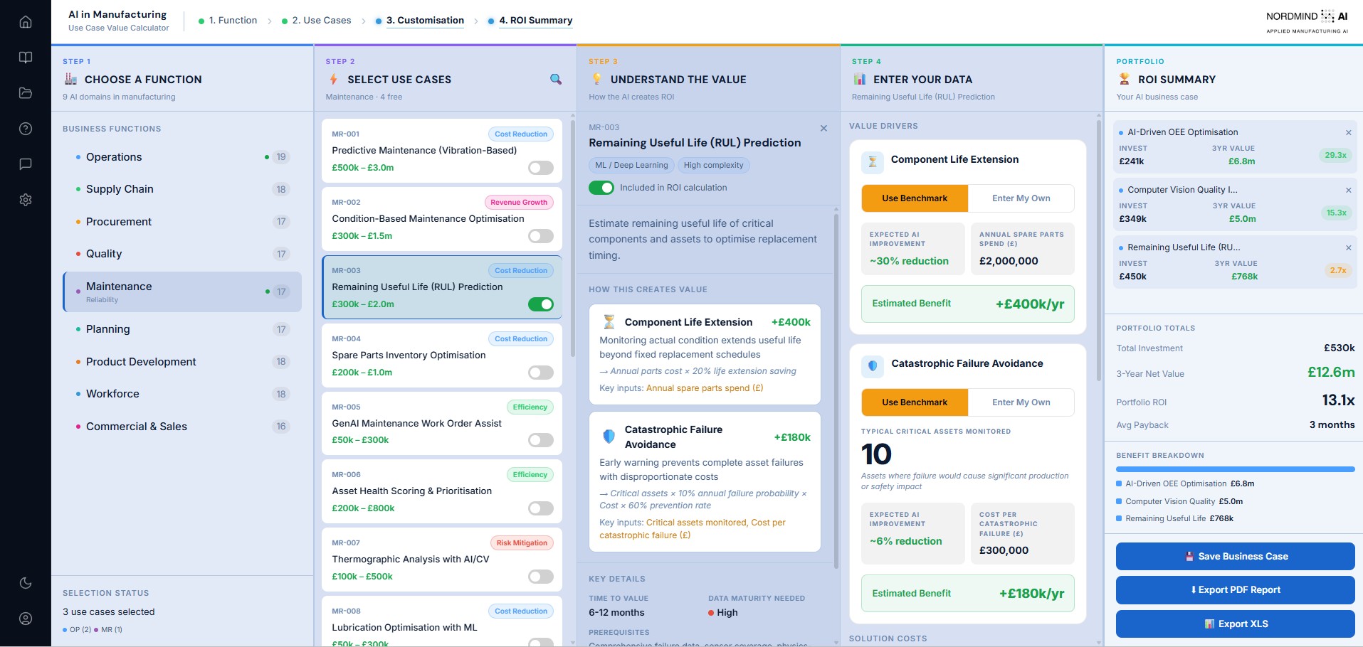 AI Value Calculator — Manufacturing AI ROI Calculator